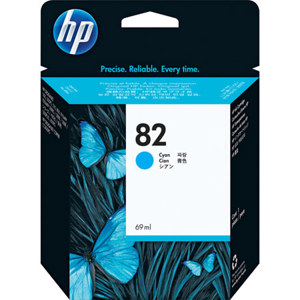  HP #82 Cyan Inkjet Cartridge. 