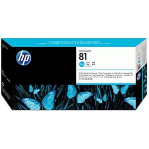  HP C4951A 81 Cyan Dye Printhead and Printhead Cleaner 