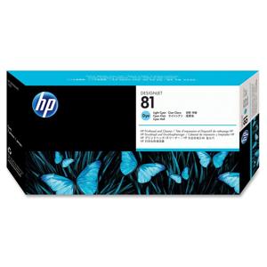  HP C4954A 81 Light Cyan Dye Printhead and Printhead Cleaner 