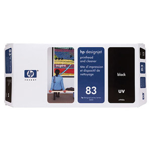  HP 83 Black UV Printhead and Cleaner 
