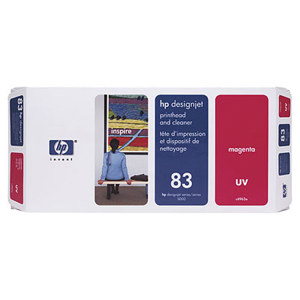  HP 83 Magenta UV Printhead and Cleaner 
