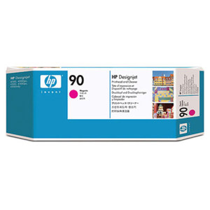  HP 90 Magenta Ink Cartridge/Printhead and Cleaner 