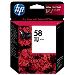  HP #58 Tri-Color Photo Inkjet Cartridge. 