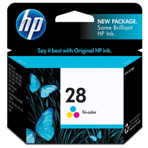  HP #28 Tri-color Ink Cartridge for Many Deskjet, Photosmart & Officejet Inkjet Printers. 