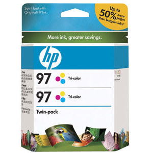 HP C9349FN #97 2-Pack Tri-Color Inkjet Cartridges: Picture 1 regular