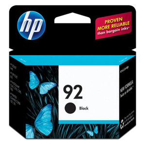  HP #92 Black Inkjet Cartridge, 5ml. 