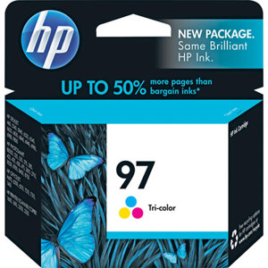  HP #97 Tri-Color Inkjet Cartridge, 14ml. 