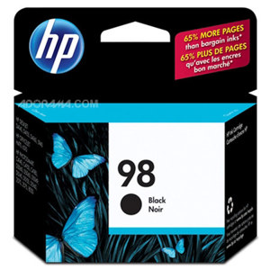  HP #98 Black Inkjet Print Cartridge, 11 ml. 