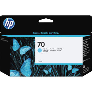  HP 70 Light Cyan Color 130 ml Vivera Ink Cartridge for Various DesignJet Inkjet Printers. 
