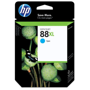  HP 88 Large Cyan Ink Cartridge with Vivera Inks for select OfficeJet PRO Printers. 