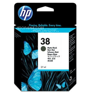  HP 38 Matte Black Pigment Ink Cartridge with Vivera Inks for the Photosmart PRO Inkjet Printers. 