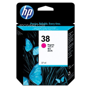  HP 38 Magenta Pigment Ink Cartridge with Vivera Inks for the Photosmart PRO Inkjet Printers. 