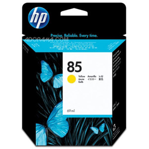  HP # 85 Yellow Ink Cartridge for the Designjet 30, 90 & 130 Inkjet Printers, 69ml. 
