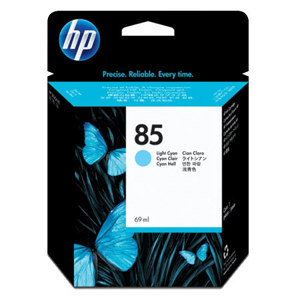  HP # 85 Light Cyan Ink Cartridge for the Designjet 30, 90 & 130 Inkjet Printers, 69ml. 
