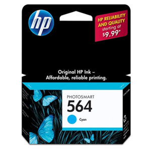  HP 564 Cyan Ink Cartridge (CB318WN) 