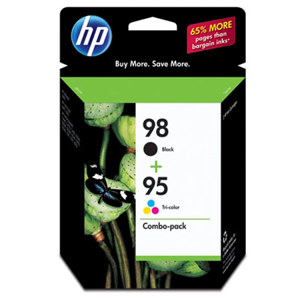  HP #95/98 Combo-Pack Black / Tri-Color Inkjet Cartridges for Assorted  Pinters - Yield: Black: 420 Pages, Color: 330 Pages 