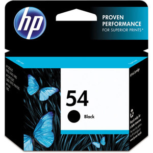  HP CB334AN 54 Black Inkjet Print Cartridge, 600 Pages 