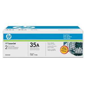  HP CB435AD 35A Black Toner Cartridge, Dual Pack 