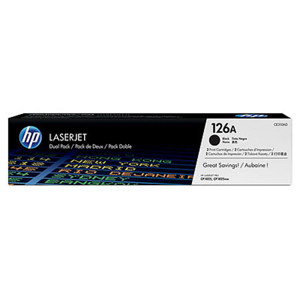  HP 126A Black Dual Pack LaserJet Toner Cartridge 