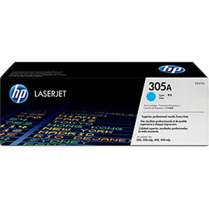  HP 305A Cyan LaserJet Toner Cartridge, 2600 Print Yield 