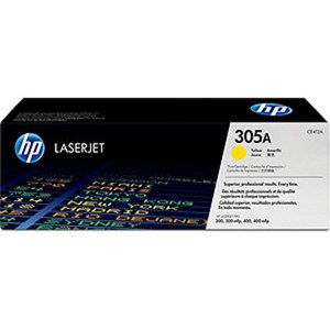  HP 305A Yellow LaserJet Toner Cartridge, 2600 Print Yield 