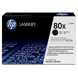  HP LaserJet Dual Pack of 80X Black Toner Cartridges, Yields 6900 Pages each 