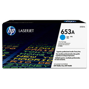  HP 653A Cyan LaserJet Toner Cartridge for Enterprise MFP M680 series, 16,500 Pages Yield 