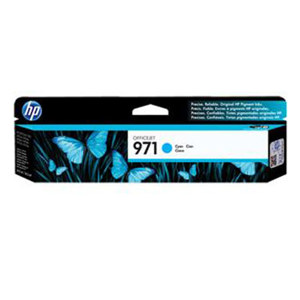  HP 971 Cyan Officejet Ink Cartridge, 2500 Pages 