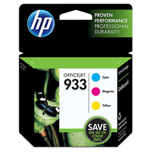 HP 933 Cyan/Magenta/Yellow Combo-Pack Cartridges CR313FN