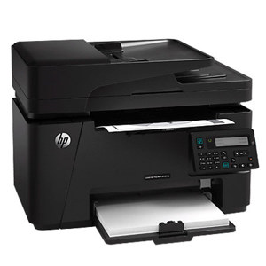  HP LaserJet Pro M127fn Multifunction Laser Printer, 20ppm Black, 600x600 dpi, 150 Sheet Input Tray, Print, Copy, Scan, Fax 