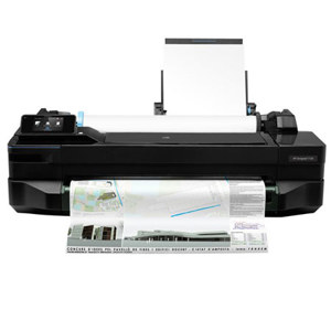  HP Designjet T120 24" ePrinter, 1200x1200 Print Resolution, Memory 256MB, Up to 11.8 mil Media Thickness 