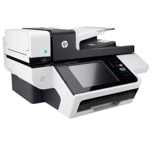  HP Digital Sender Flow 8500fn1 Document Capture Workstation Network Scanner, Up to 600dpi, 100 Sheets Standard Feeder, 10/100/1000 Ethernet, USB 