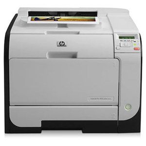  HP LaserJet Pro 400 Color M451dn Printer, 21 ppm Print Speed, 600x600dpi Resolution, 2-line LCD, 128MB Storage Memory, USB 