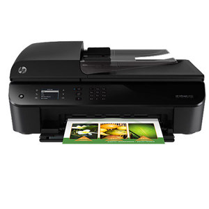  HP Officejet 4630 e-All-in-One Printer, Up to 5.2ppm Color, 4800x1200 dpi Color, 100 Sheet Input Tray, USB 2 - Print, Copy, Scan, Fax, Photo 