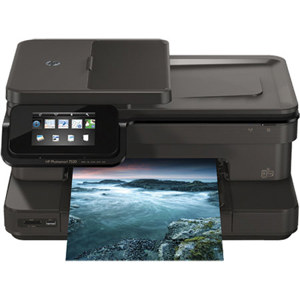  HP Photosmart 7520 e-All-In-One Color Inkjet Printer, 34/33ppm, 600 dpi B/W, 1200 dpi Color, USB 2.0/Wi-Fi - Print, Scan, Copy, Fax 