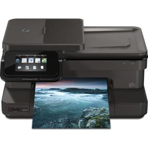  HP Photosmart 7525 e-All-in-One Wireless Inkjet Printer,14ppm Black/10ppm Color ISO Speed, 125Sheet Tray, USB2.0 - Print, Scan, Copy, Fax, Refurbished 