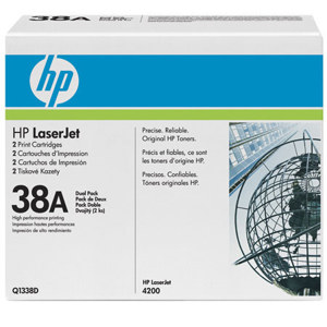  HP LaserJet Q1338A Dual Pack Black Print Cartridge 