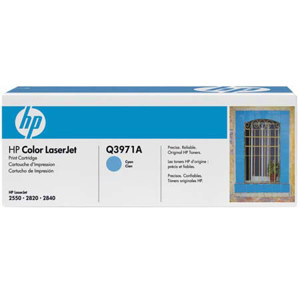  HP Color LaserJet Q3971A Cyan Print Cartridge - Yield: 2,000 Sheets 
