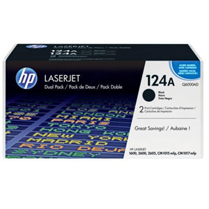  HP Q6000AD Dual Pack Black Toner Cartridge 