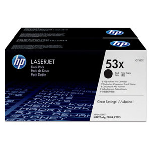  HP 53X Dual Pack Family Print Black Print Cartridge for Select  Color LaserJet Printers 