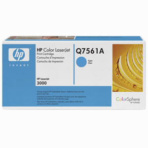  HP Color LaserJet Q7561A Cyan Print Cartridge for various  printers, Yield: 3,500 Pages 