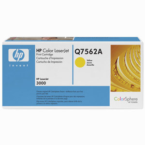  HP Color LaserJet Q7562A Yellow Print Cartridge for various  printers, Yield: 3,500 Pages 
