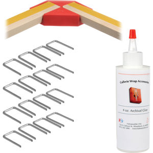  Hahnemuhle Gallerie Wrap Pro Set of 4 Pro Positioning Corners with Pins & Glue - for One Frame 