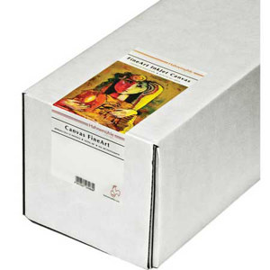  Hahnemuhle Monet Fine Art 100% Cotton Genuine Artist Canvas, Textured Bright White Surface, 410 gsm., 60"x39' Roll with 3" Core. 