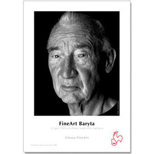  Hahnemuhle Fine Art Baryta Inkjet Paper Premium Edition 325gsm, 13x19", 50 Sheets, Bright White, Gloss 