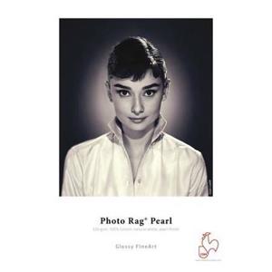  Hahnemuhle Pearl Photo Rag, 100 % Cotton Rag, Natural White Inkjet Paper, 320 g/mA, 8.5x11", 25 Sheets 