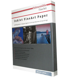  Hahnemuhle William Turner, 100 % Rag, Natural White Matte Mould-made Inkjet Paper, 16 mil., 190 g/mA, 17x22", 50 Sheets 