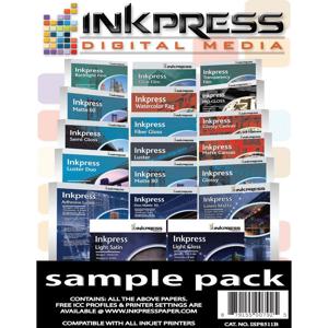  Inkpress Media Sample Pack, 8.5x11", 20 Sheets 