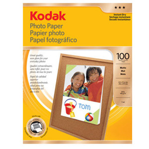  Kodak Photo Matte Inkjet Paper, 8.5x11", 100 Sheets. 
