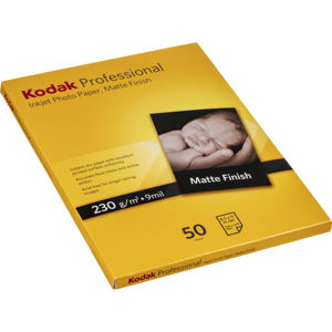 Kodak 8.5x11" Professional Inkjet Matte Photo Paper, 230g, 50 Sheets 